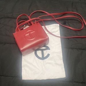 Authentic Oxblood Telfar bag small